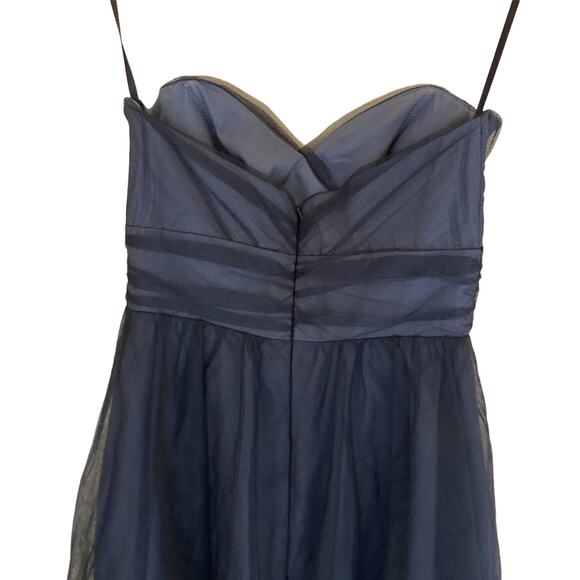 Vintage Jim Hjelm Occasions Strapless Rosette Tulle Party Dress Size 4 - Picture 6 of 8